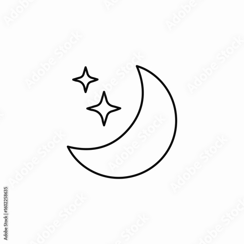 night mode sleep icon sign vector