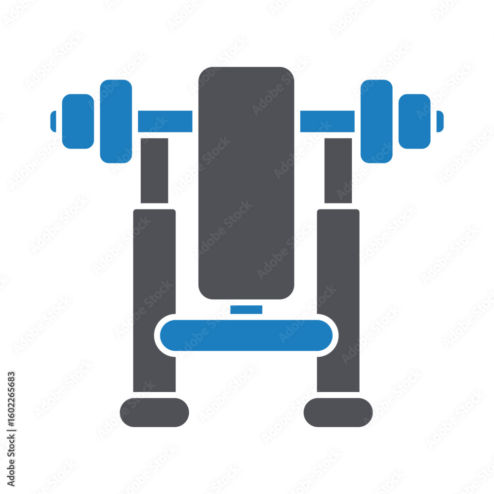Obraz premium Fitness bench Vector Icon which can easily modify or edit