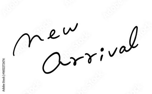 新着商品_new arrivalの手描きテキスト｜ Hand-drawn Text: New Arrivals