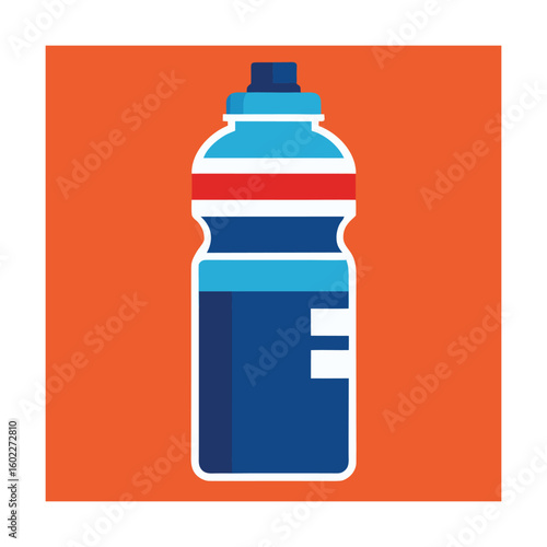 Blue sports bottle