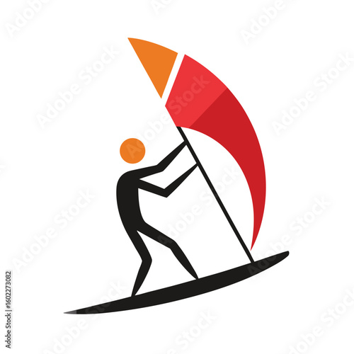 Windsurfer with