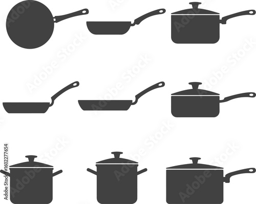 set of kitchen utensils