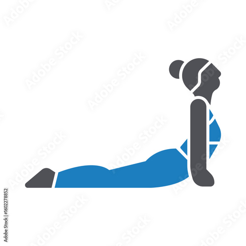 Body stretching Vector Icon which can easily modify or edit