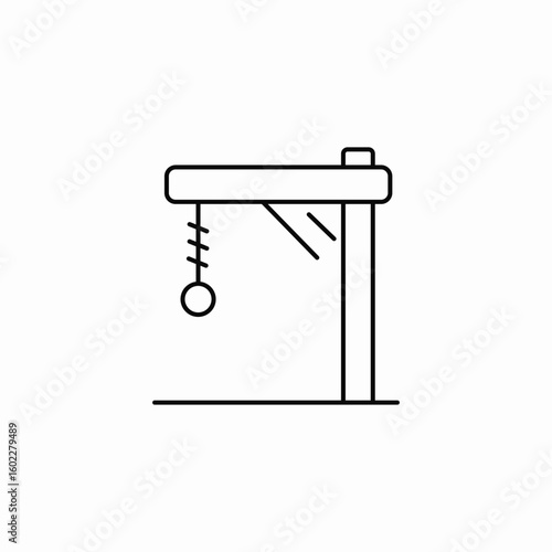 pendulum swinging device icon sign vector