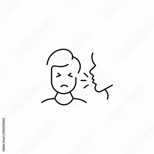verbal abuse shouting icon sign vector