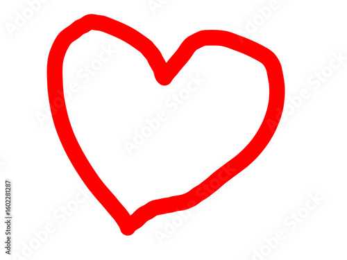 Hand drawn heart shape