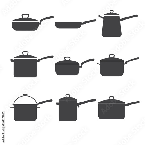 set of kitchen utensils