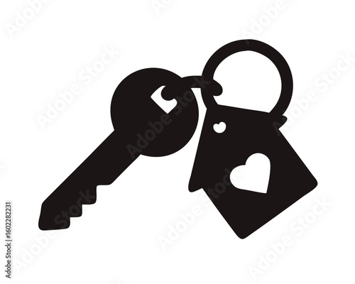 house key icon vector 