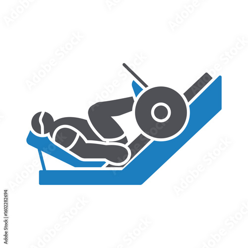 Leg press Vector Icon which can easily modify or editLeg press Vector Icon which can easily modify or edit