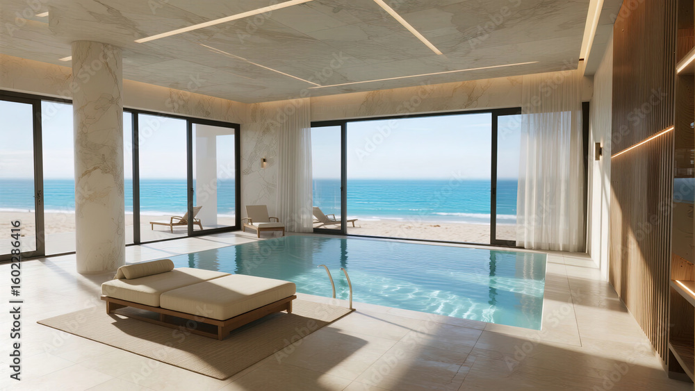 Fototapeta premium luxury swimming pool