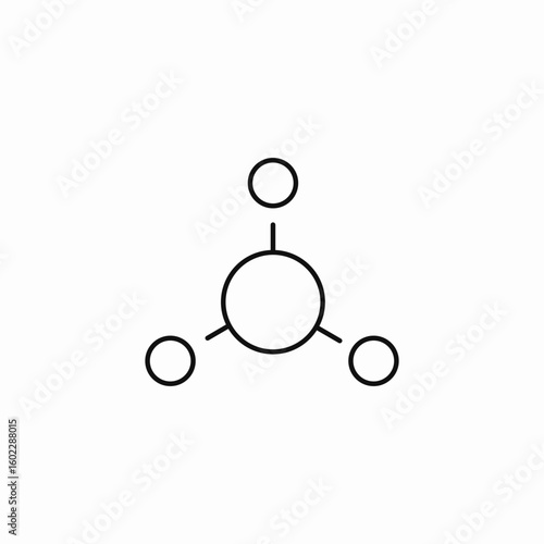 chemical molecular structure icon sign vector