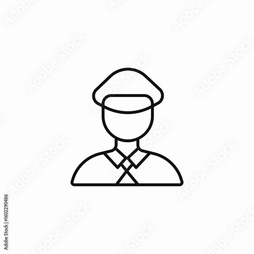 person police officer icon sign vector
