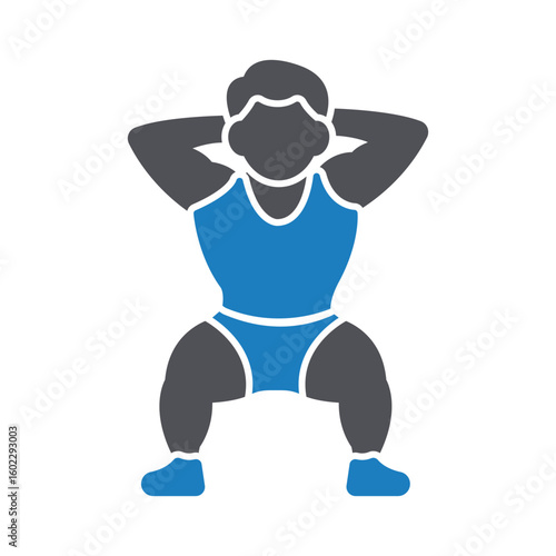 Lunge Vector Icon which can easily modify or edit