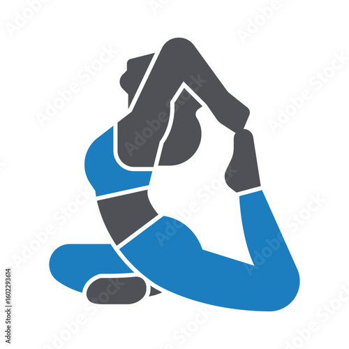 Yoga Vector Icon which can easily modify or edit