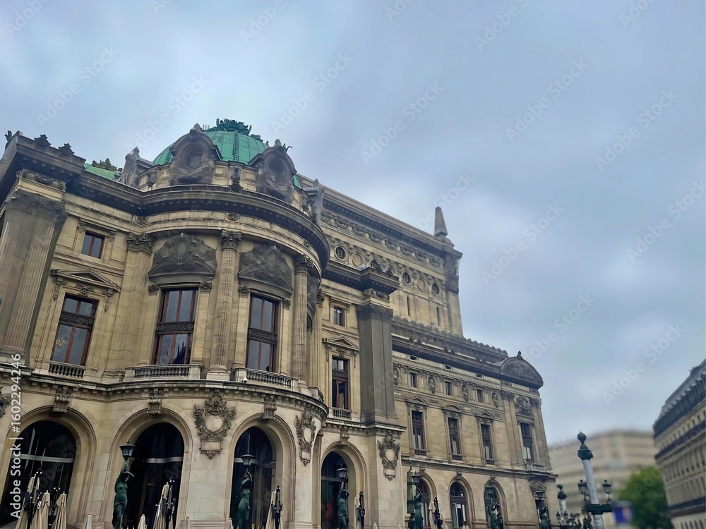 The Palais Garnier stands tall with its ornate architecture and green dome. A Parisian masterpiece that reflects the city’s rich cultural and artistic heritage. The Palais Garnier stands tall with its ornate architecture and green dome. A Parisian masterpiece that reflects the city’s rich cultural and artistic heritage.