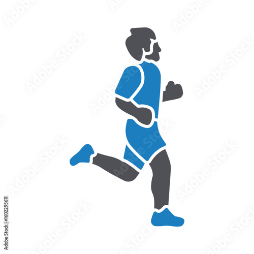 Running Vector Icon which can easily modify or edit