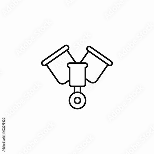 dual air intake icon sign vector