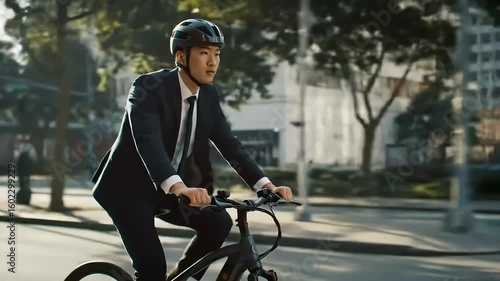 Commute in Style Business Professional on Electric Bike