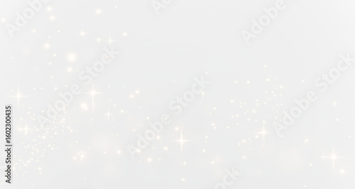 Magical gold glitter burst with sparkles and fairy dust. Transparent PNG overlay.