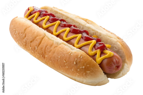Hot dog isolated on transparent background