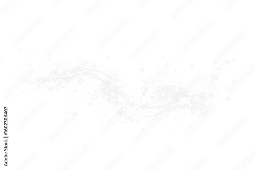 Fototapeta premium Magical, ray, starry, swirl, glittering — festive white PNG with sparkling dust and twinkle light particles. PNG Overlay with transparent glow, perfect for abstract holiday design.