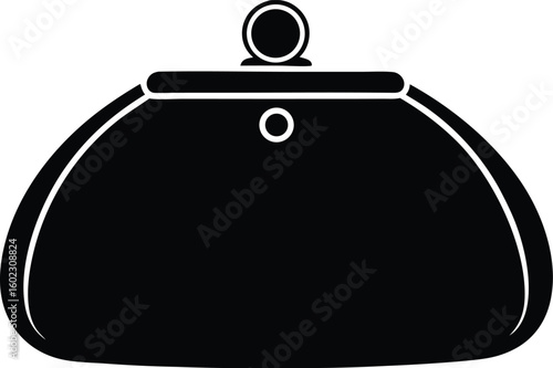 Clutch silhouette vector icon illustration