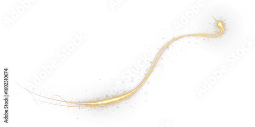 Beam, curve, dynamic, effect, flare create a bright trail PNG. Transparent PNG Overlay with glowing twist, magic sparkle and yellow shine—perfect for motion, speed, or modern energy designs.