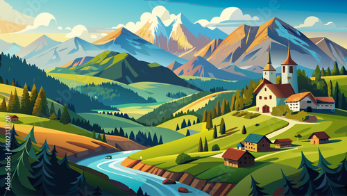  very Beautiful Panorama Berglandschaft in Südtirol