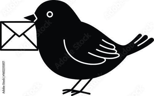 Vector Birds Delivering Messages in Nature's Realm