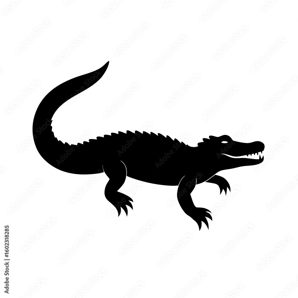 Fototapeta premium crocodile isolated on white