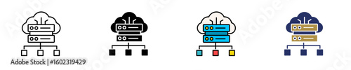 Load Balancer  Icon Set Multiple Style Collection
