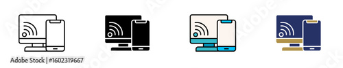 Lan Connection  Icon Set Multiple Style Collection

