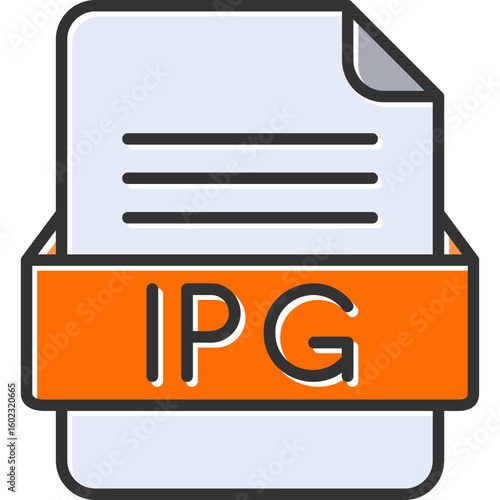 IPG File Format Vector Icon Design