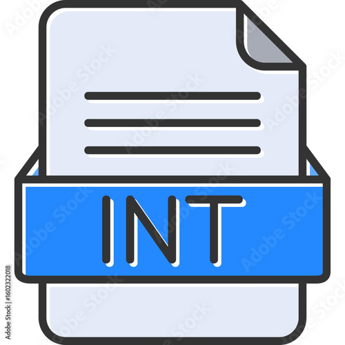 ITN File Format Vector Icon Design