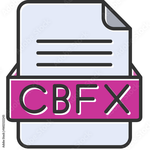 CBFX File Format Vector Icon Design