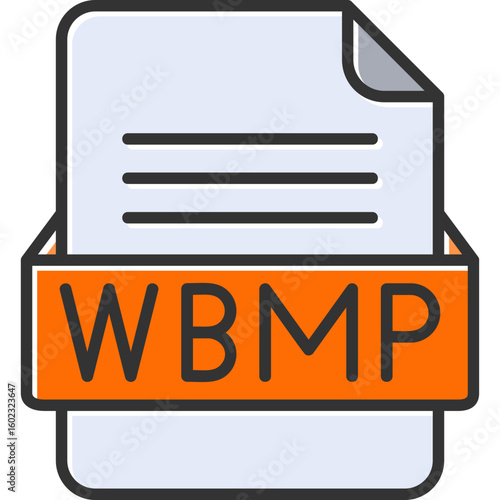 WBMP File Format Vector Icon Design