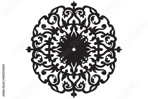 8 Laser-Cut Mandala & Floral Ornament Silhouette Bundle
