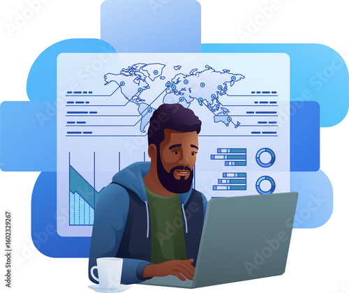 Man Laptop Market Stock Fin...