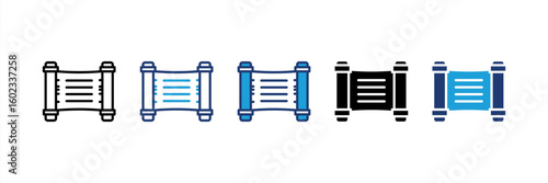 Mezuzah icon set multiple style collection