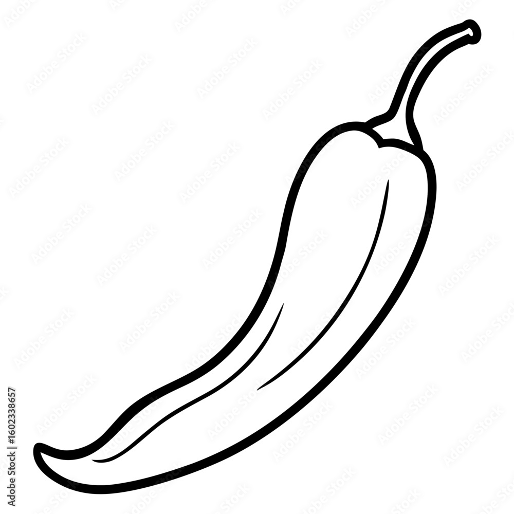 Chili pepper vector illustration perfect for posters, icon, t-shirts, cards, wall art prints and ai design. Chili pepper vector illustration perfect for posters, icon, t-shirts, cards, wall art prints and ai design.