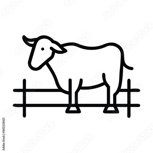 Fence line illustration 