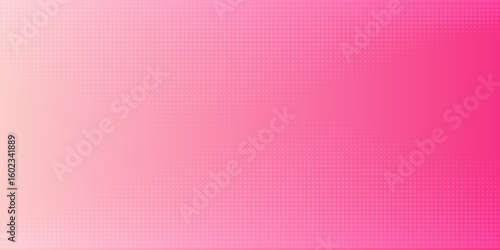 Pink rose halftone pattern. Retro comic gradient background.
