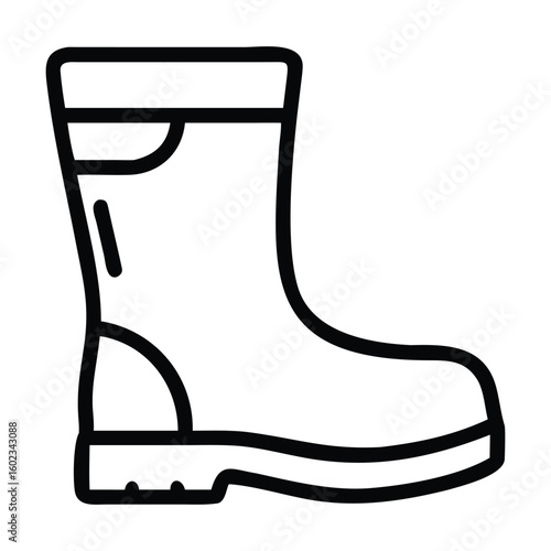 winter boot vector illustration