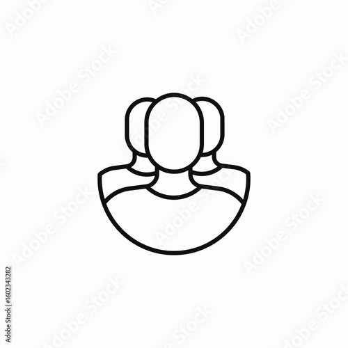 multiple people group icon sign vector