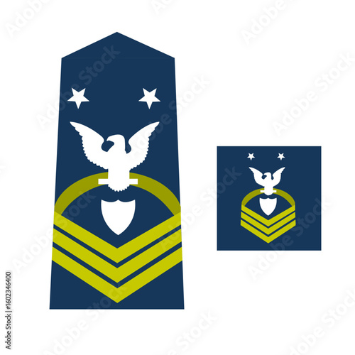 Grade dans l'armée américaine : Sous-officier des gardes-côtes : Premier maître de commandement.