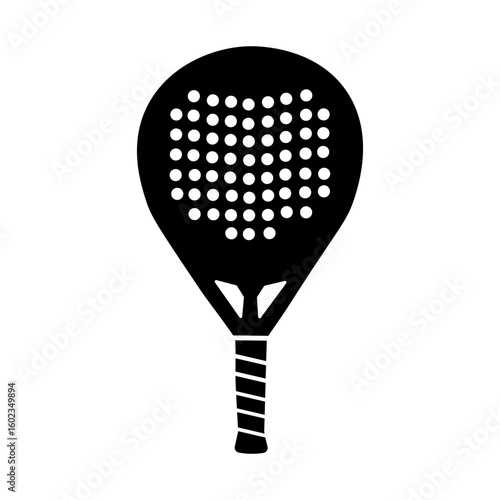 padel racket icon simple design vector