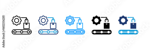 Rpa icon set multiple style collection