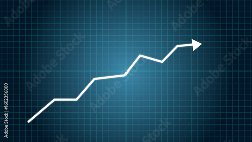 Arrow Up Line Animation After Effects Template for Business Growth