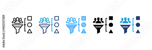 Specialization icon set multiple style collection