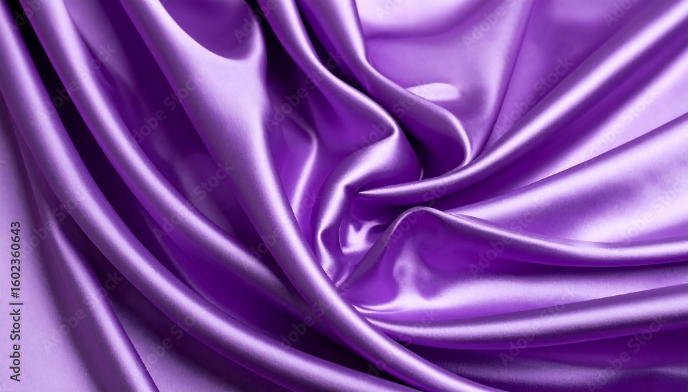 Fototapeta premium Purple silk fabric draped